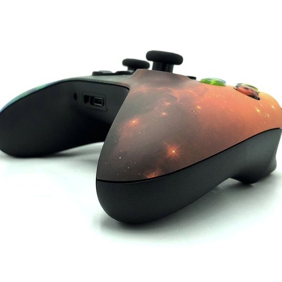 Custom Microsoft Xbox Series X / S Wireless Controller - Orange & Green Galaxy - Picture 7 of 8